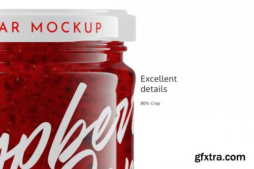 CreativeMarket - Raspberry Jam Jar #6 Mockup 4892600