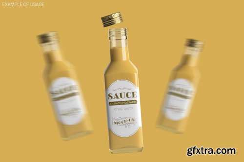Download Creativemarket Sauce Bottle Mockup 4844082 Gfxtra