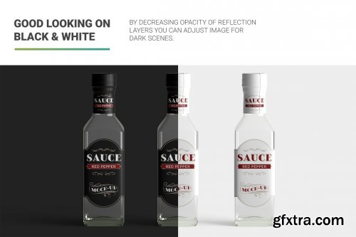 CreativeMarket - Sauce Bottle Mockup 4844082