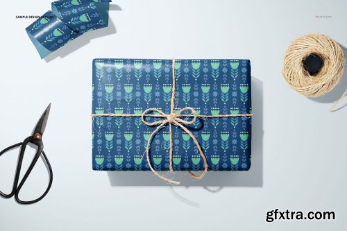 CreativeMarket - Gift Wrapping Paper Mockup Bundle 5645855