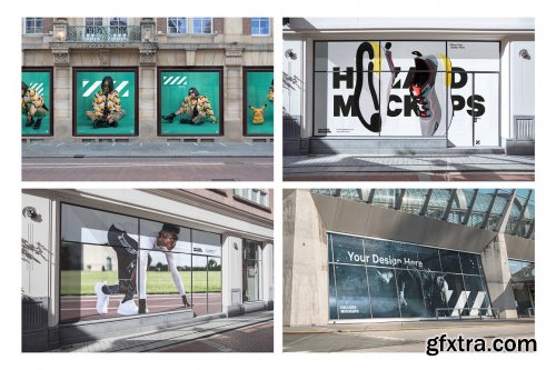 CreativeMarket - Shop Facade Mockup Bundle 5628815