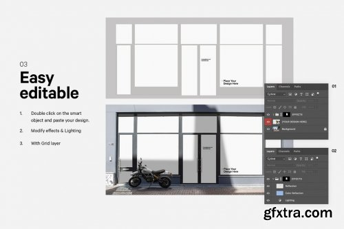 CreativeMarket - Shop Facade Mockup Bundle 5628815