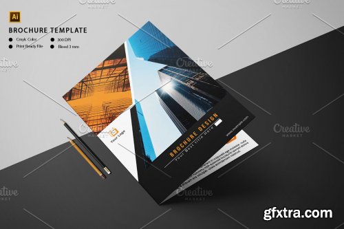 CreativeMarket - Corporate Bifold Brochure V1009 4572724