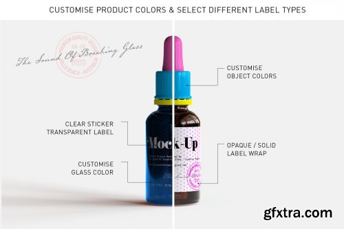 CreativeMarket - Dropper Bottle & Box Mock-Up | Vol.1 5295550