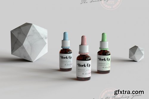 CreativeMarket - Dropper Bottle & Box Mock-Up | Vol.1 5295550