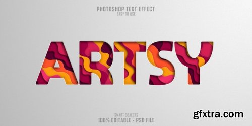 Text style effect template