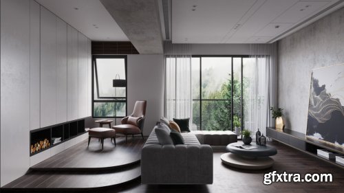 Livingroom Interior By Quan Xien