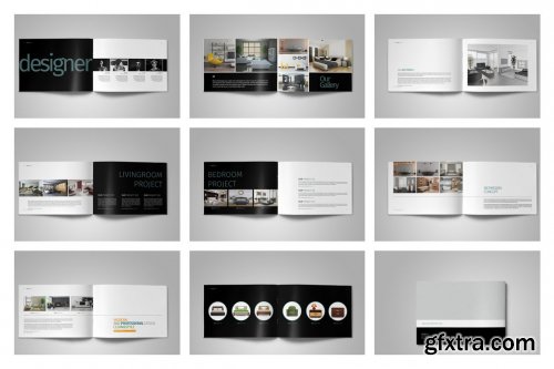 CreativeMarket - Interior Brochure Bundle 4488915