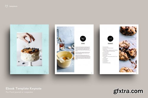 CreativeMarket - EBOOK Template Food 23 Pages 4629823