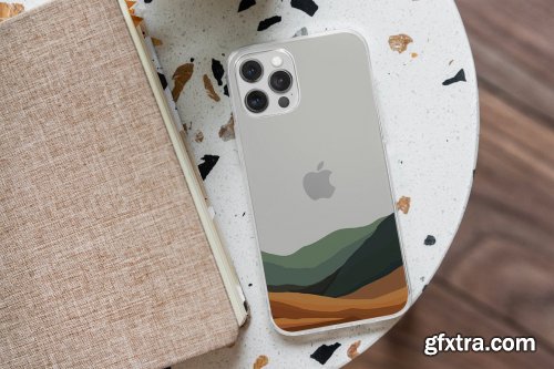 CreativeMarket - iPhone 12/Pro Clear Case MockUp 5639507