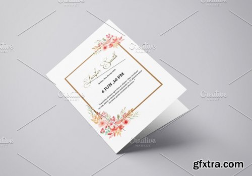 CreativeMarket - Funeral Program Template - V1001 4536035