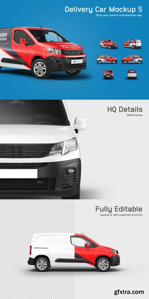 CreativeMarket - Delivery Car Mockup 5 5549778