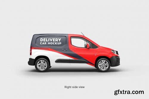 CreativeMarket - Delivery Car Mockup 5 5549778