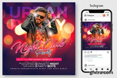 CreativeMarket - 100 Night Club Party Flyers Bundle 4496766