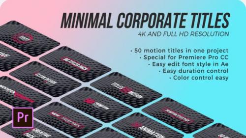 Videohive - Titles Minimal Corporate | Premiere Pro