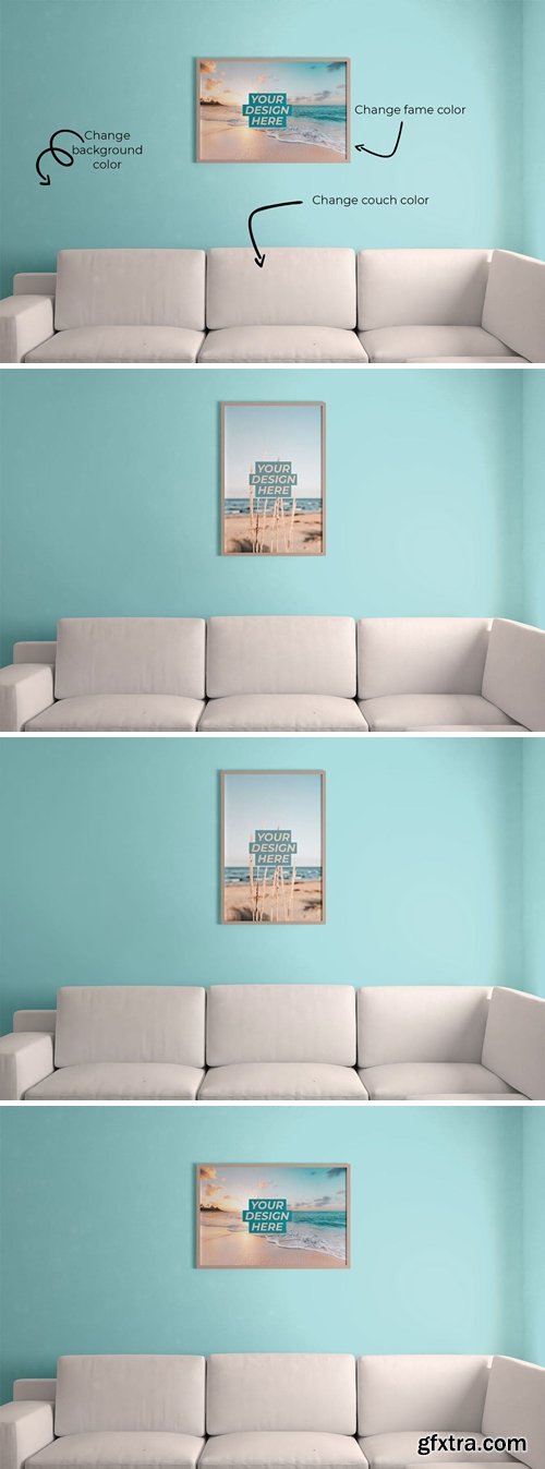 Frame Mockup in Living Room