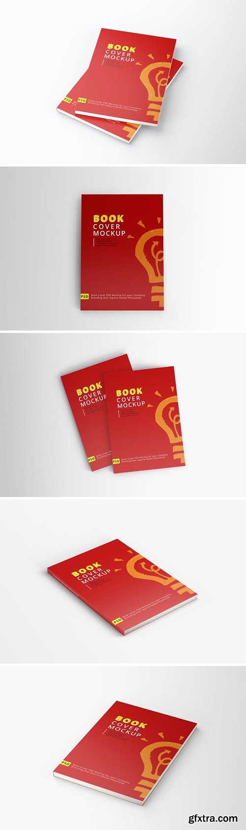 Realistic Book Cover Mockup