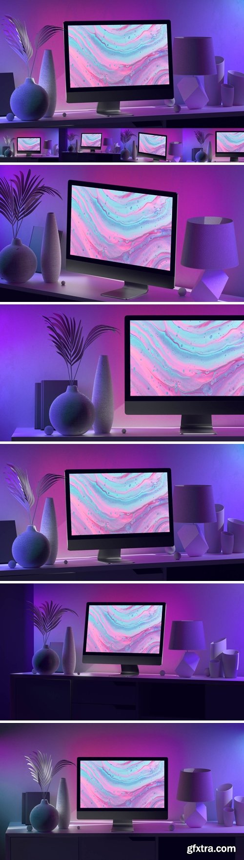 Violet iMac Mockups