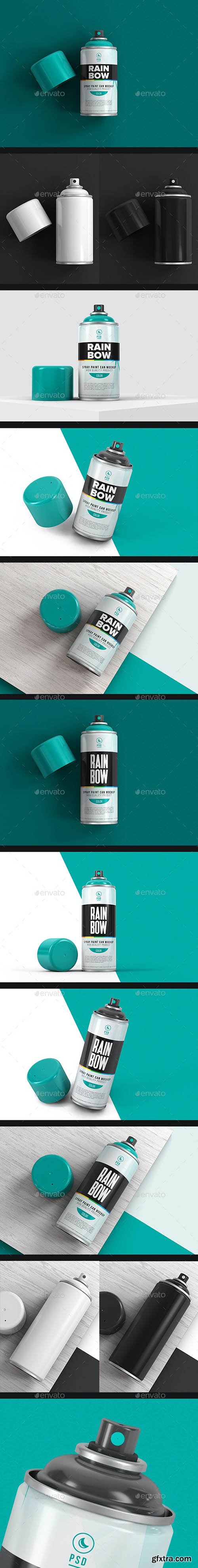 Aerosol Spray Can Mockup