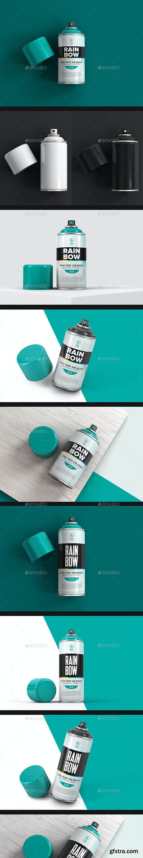 Aerosol Spray Can Mockup