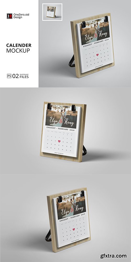 Wedding Calender Mockup