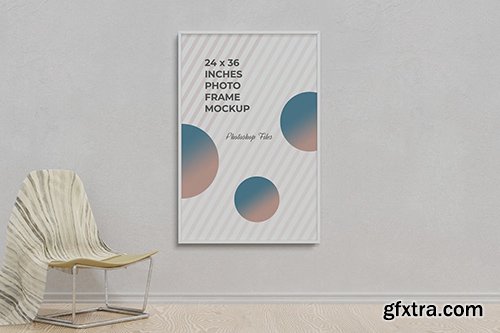 24x36 Inches Photo Frame Mockup