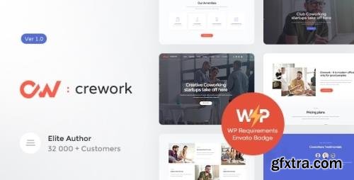 ThemeForest - Crework v1.1.6 - Coworking and Creative Space WordPress Theme - 20318106