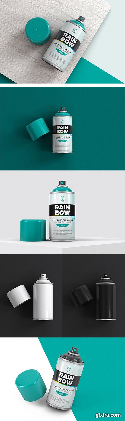 Aerosol Spray Can Mockup