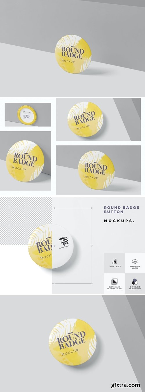 Round Badge Mockups