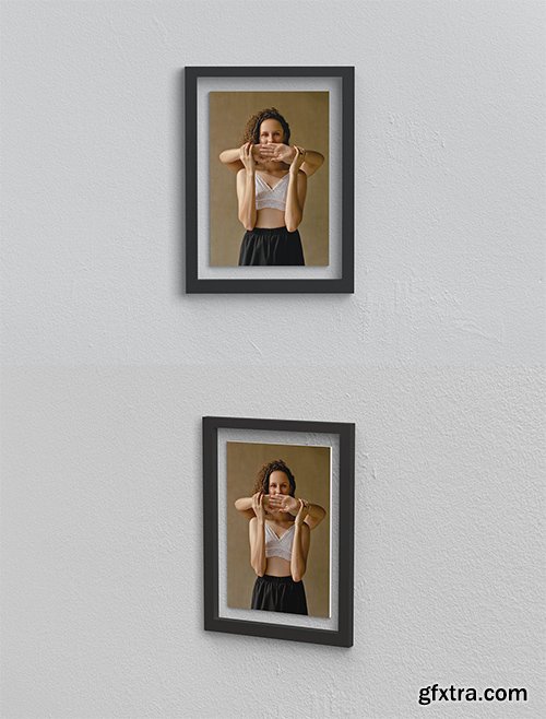 Realistic Fhoto Frame Mockup vol 02