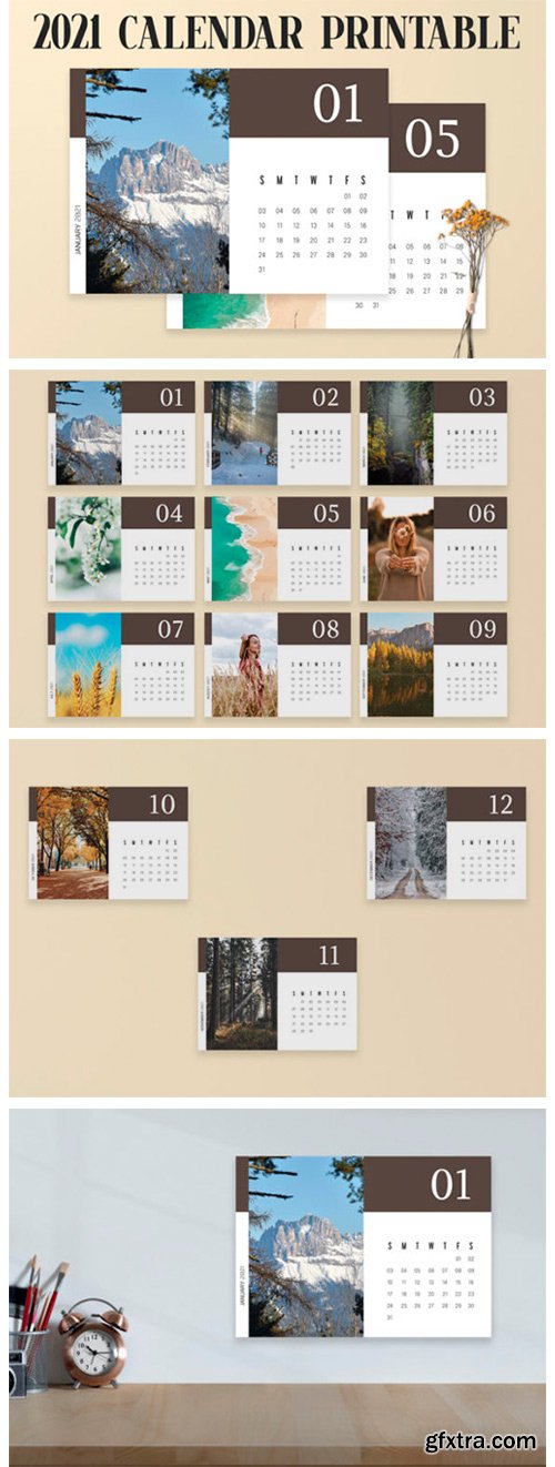 Modern Calendar 2021 Printable Template 6938609