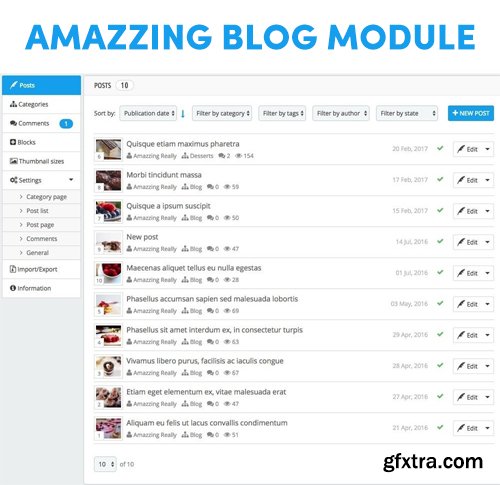 Amazzing blog v1.5.2 - PrestaShop Module