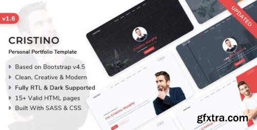 ThemeForest - Cristino v1.6.0 - Personal Portfolio, CV & Resume Template - 24622998