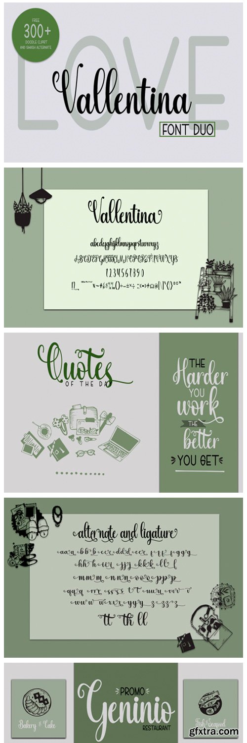 Love Vallentina Duo Font