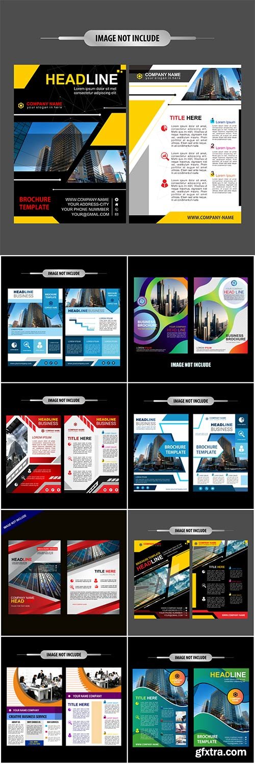 Business brochure vector templates