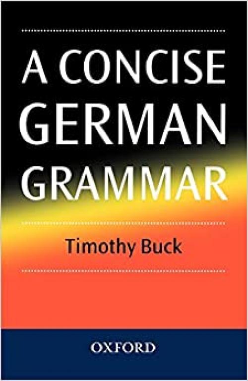  A Concise German Grammar 