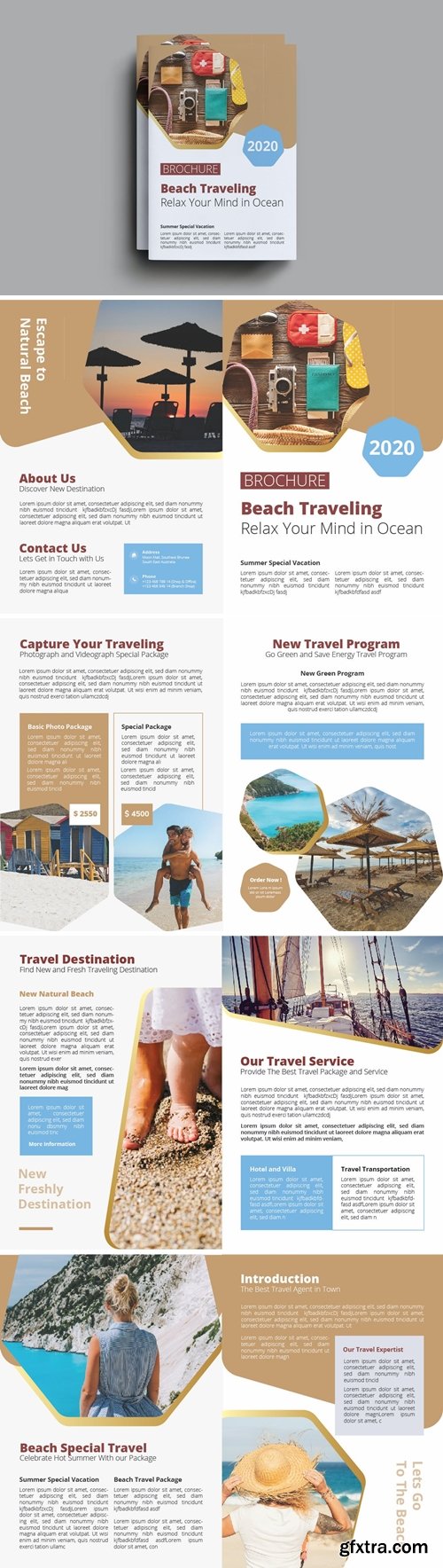 Beach Travel Brochure