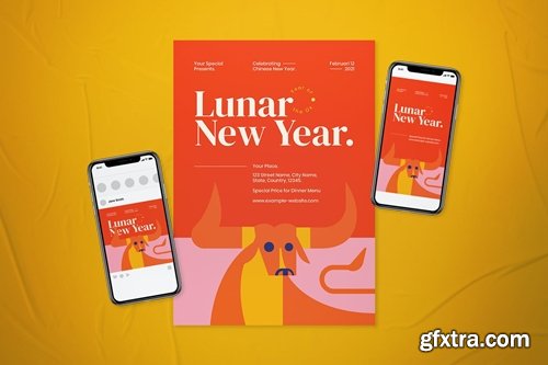 Lunar New Year Flyer Set