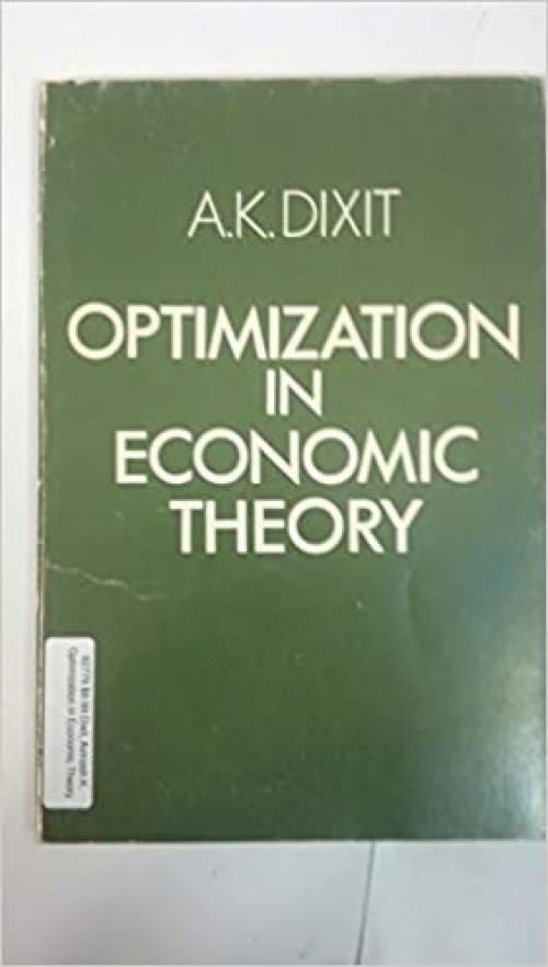  Optimization in Economic Theory 