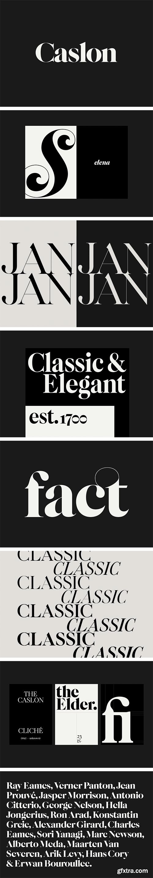 F37 Caslon Font Family