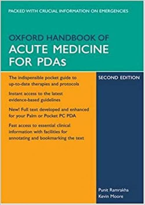  Oxford Handbook of Acute Medicine for PDA (Oxford Handbooks Series) 