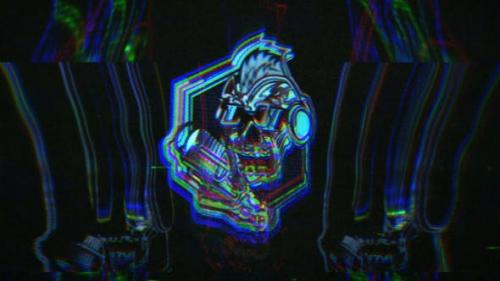 Videohive - Glitch Ghost Logo