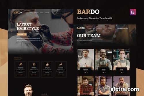 ThemeForest - Bardo v1.0.0 - Gentleman Barbershop Elementor Template Kit - 29564072