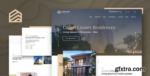 ThemeForest - Hompark v1.0 - Real Estate & Luxury Homes - 23955202