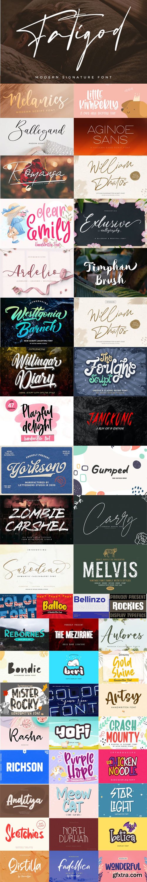 53 New Creative Fonts 2020