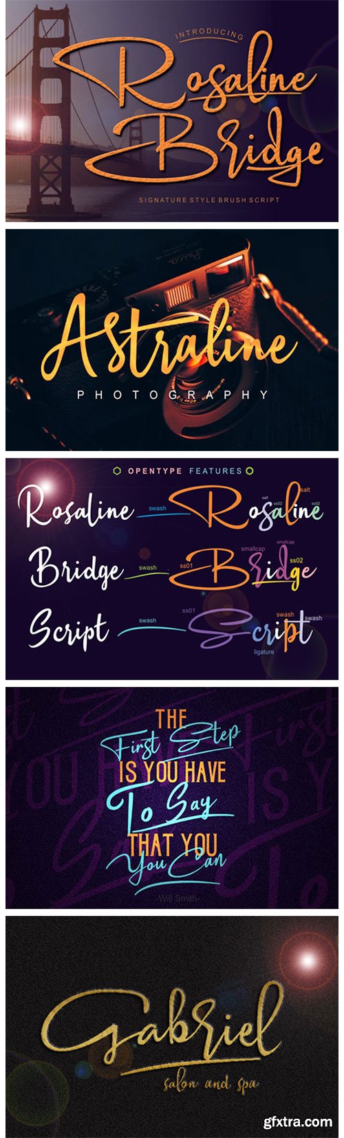 Rosaline Bridge Font