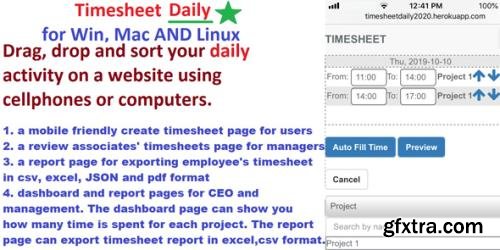 CodeSter - Daily Timesheet v1.0 - Management System WordPress Plugin - 22759