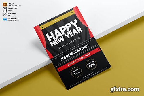 New Year Flyer Template Vol. 02