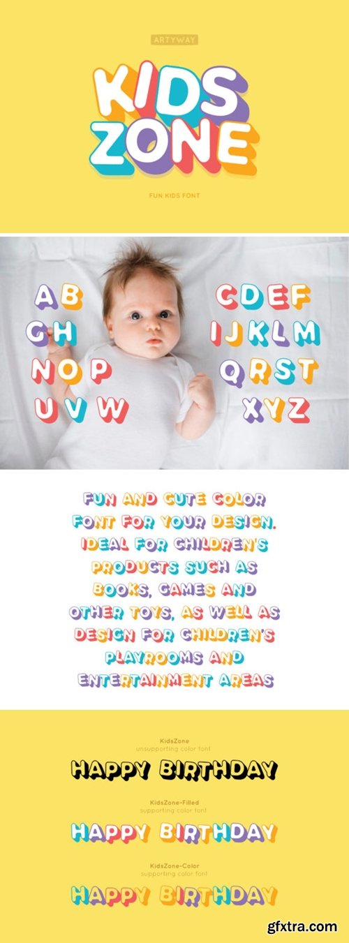 Kids Zone Font