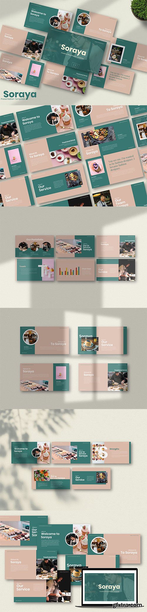 Soraya Creative Powerpoint, Keynote and Google Slides Template